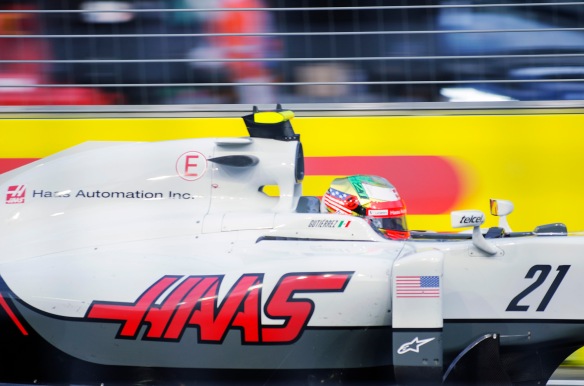 Esteban Gutierrez (MEX) during the 2016 Singapore Grand Prix. Photo credit: awee_19.
